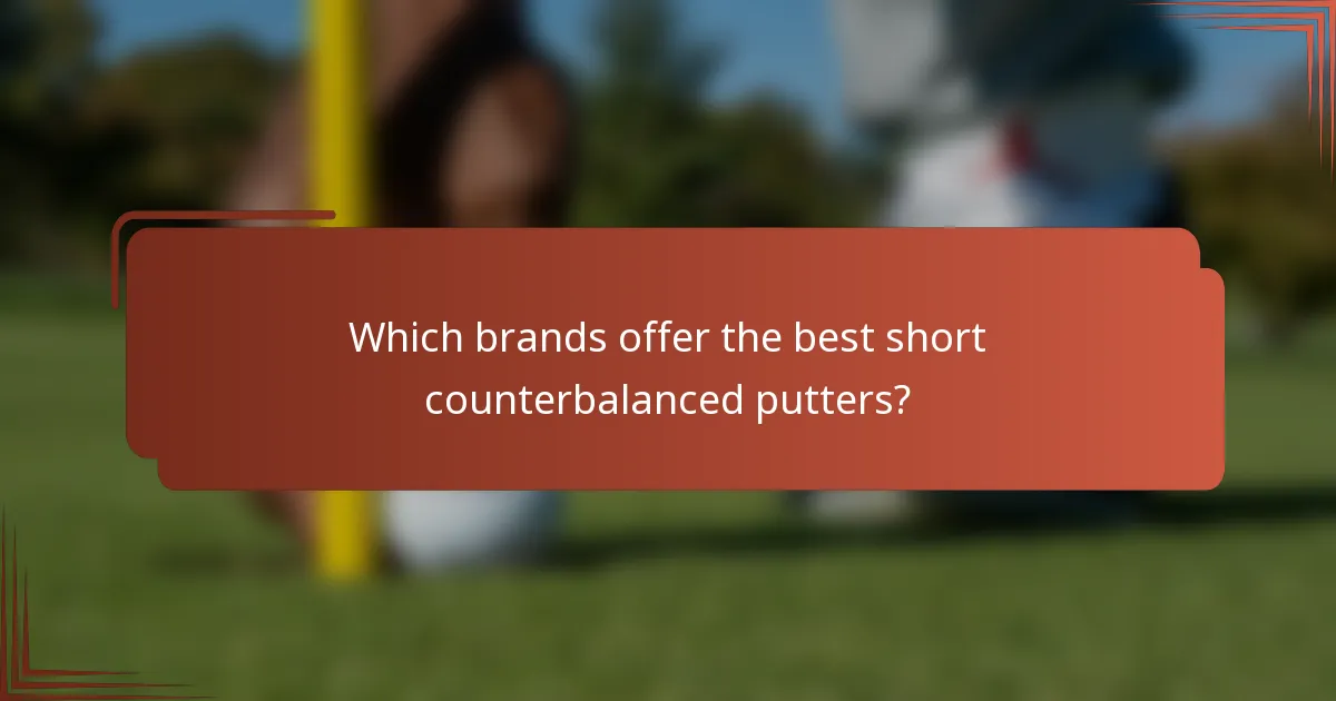 Which brands offer the best short counterbalanced putters?